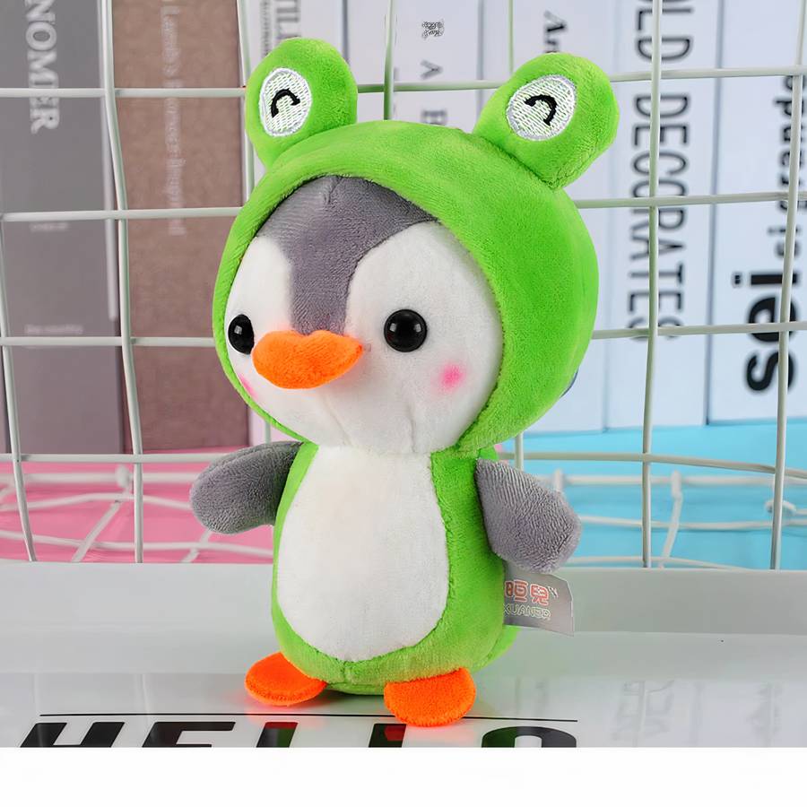 Porte-clés en peluche pingouin de 12 cm