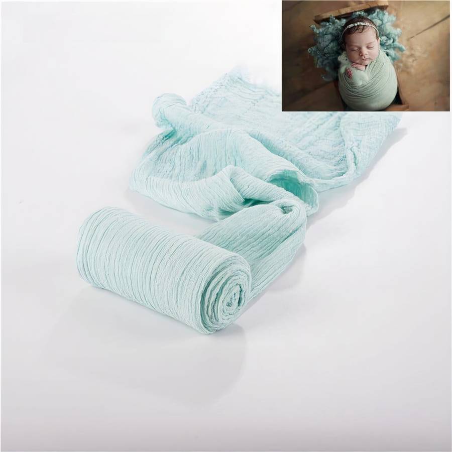 Couverture en coton doux et extensible pour bébé