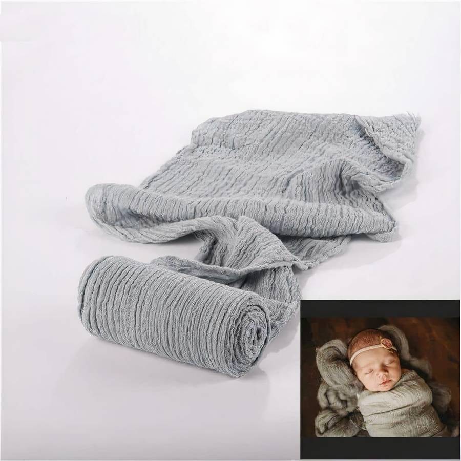 Couverture en coton doux et extensible pour bébé