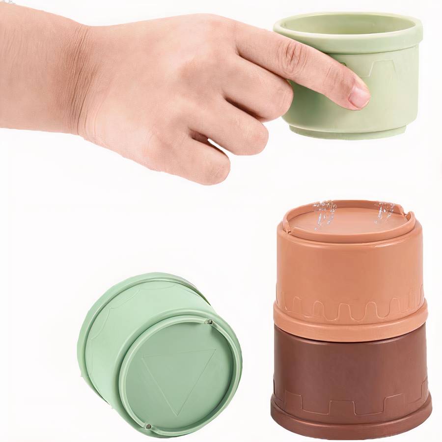 Collection de tasses empilables pour bébés