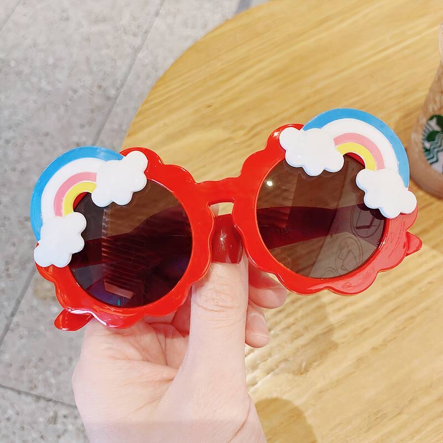 Lunettes de soleil à motif arc-en-ciel pour enfants