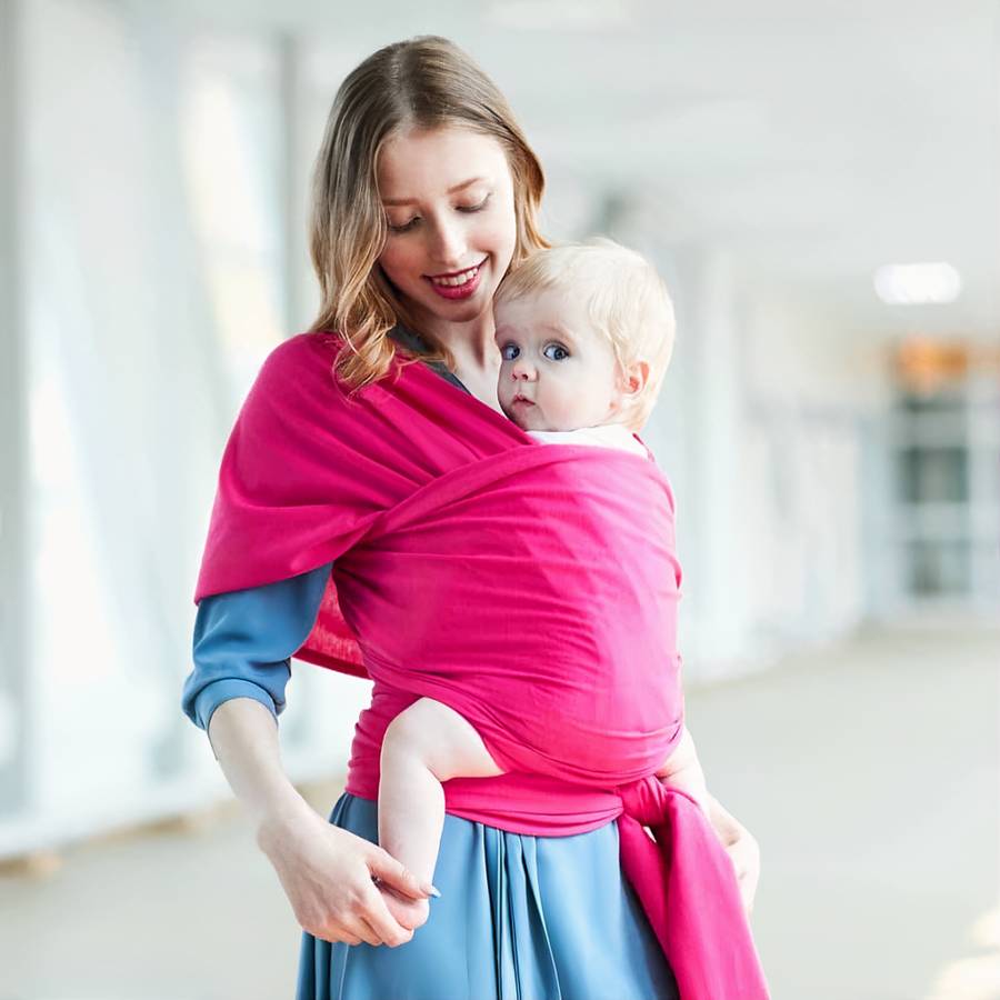 Porte-bébé  souple avec pochette de rangement