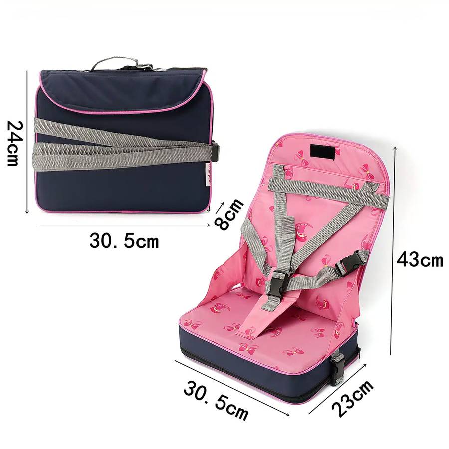 Chaise pour bébé portable rose