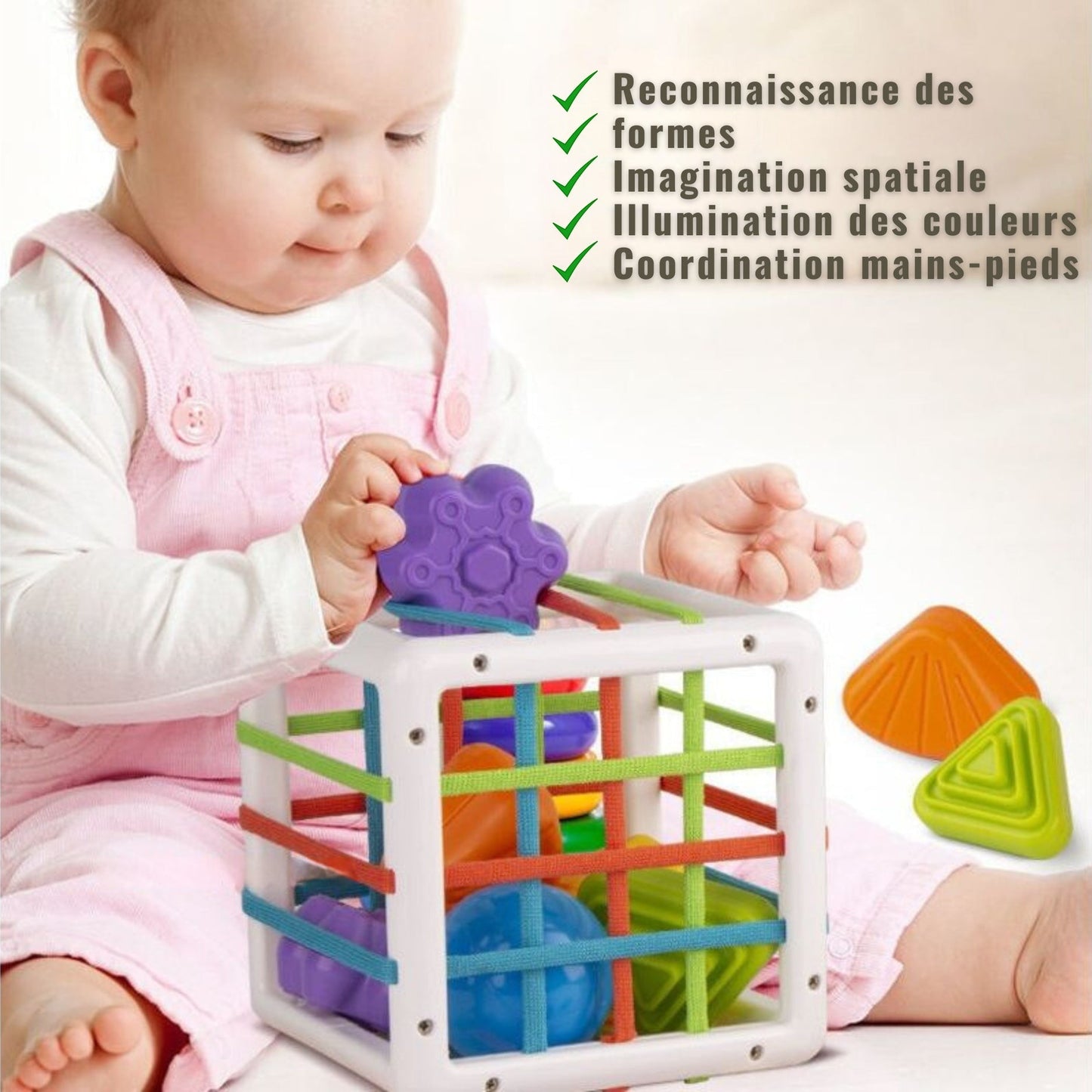 Jeu Montessori Éducatif - Éveil Sensoriel et Cognitif pour Enfants