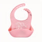 Bavoir pour bébé en silicone souple