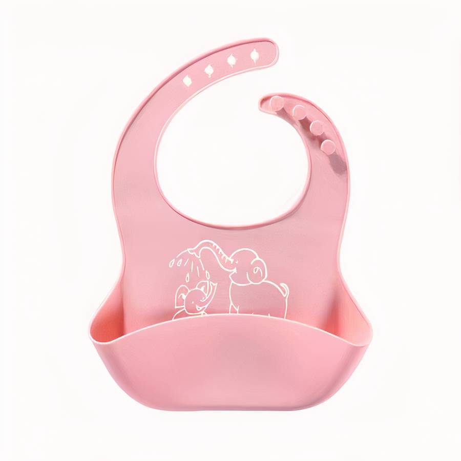 Bavoir pour bébé en silicone souple