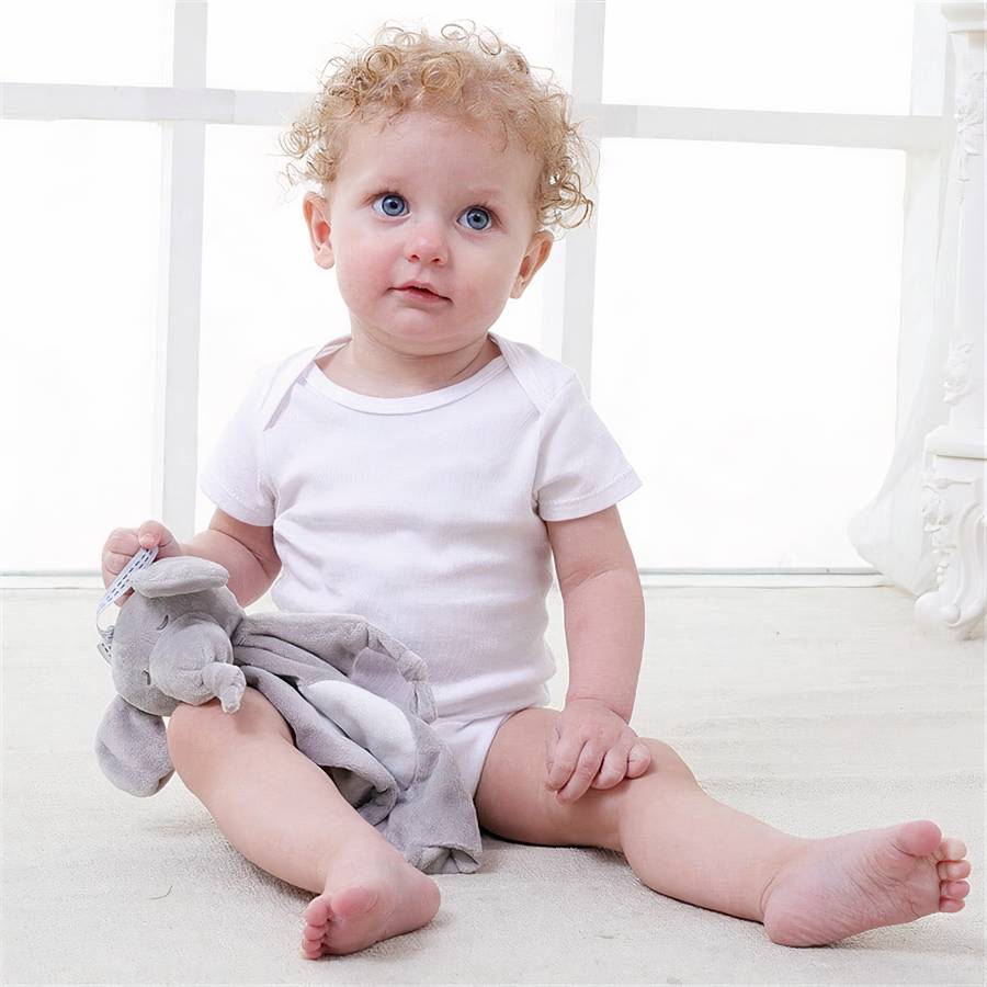 Doudou éléphant en peluche pour bébés