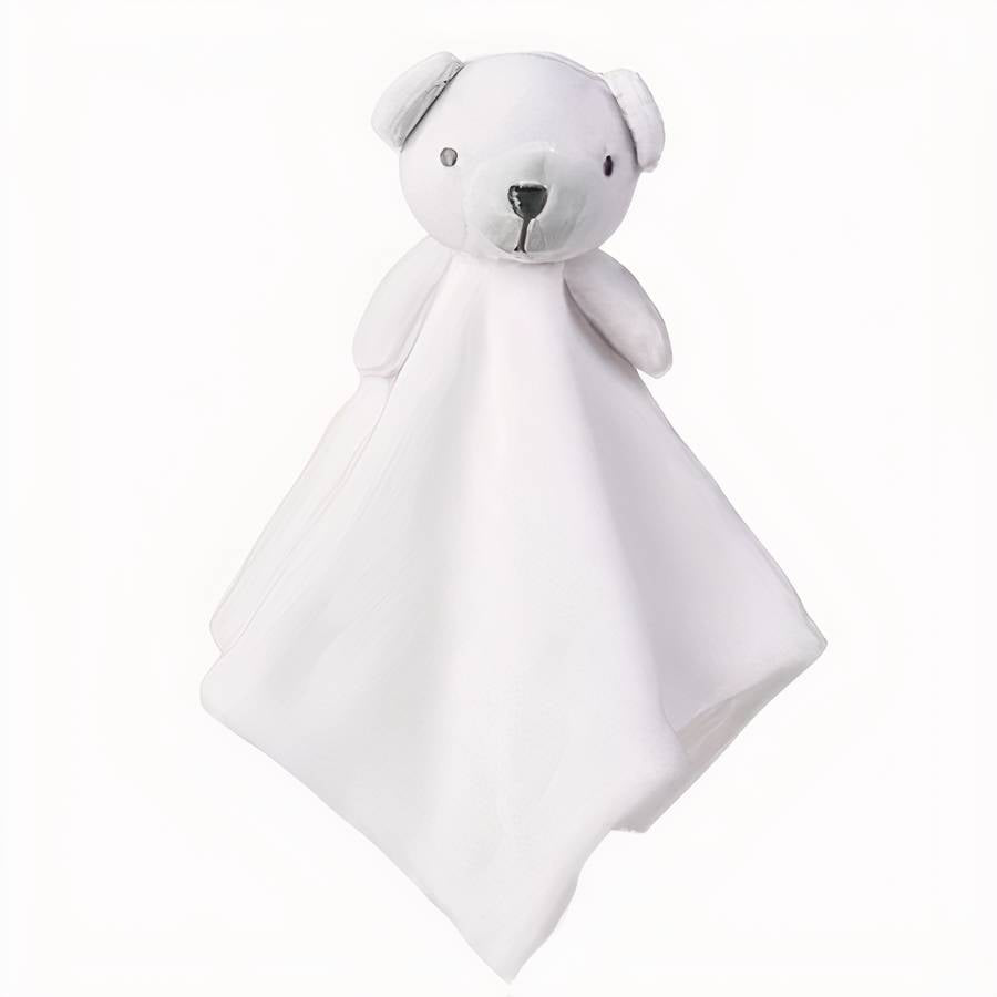 Peluche animale avec serviette pour bébé