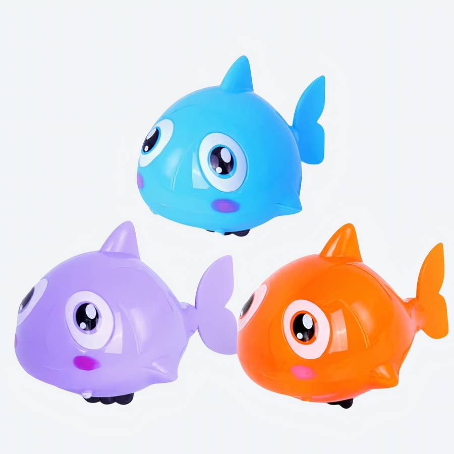 Lot de 3 pièces de jouets de bains poissons pour bébé