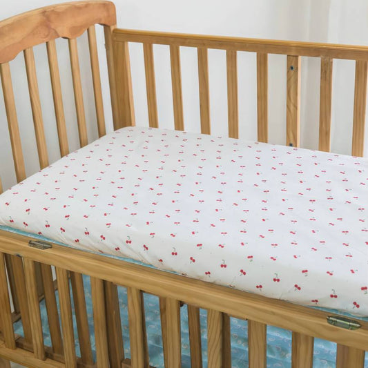 Drap-housse de lit en coton à motif fruit pour bébé