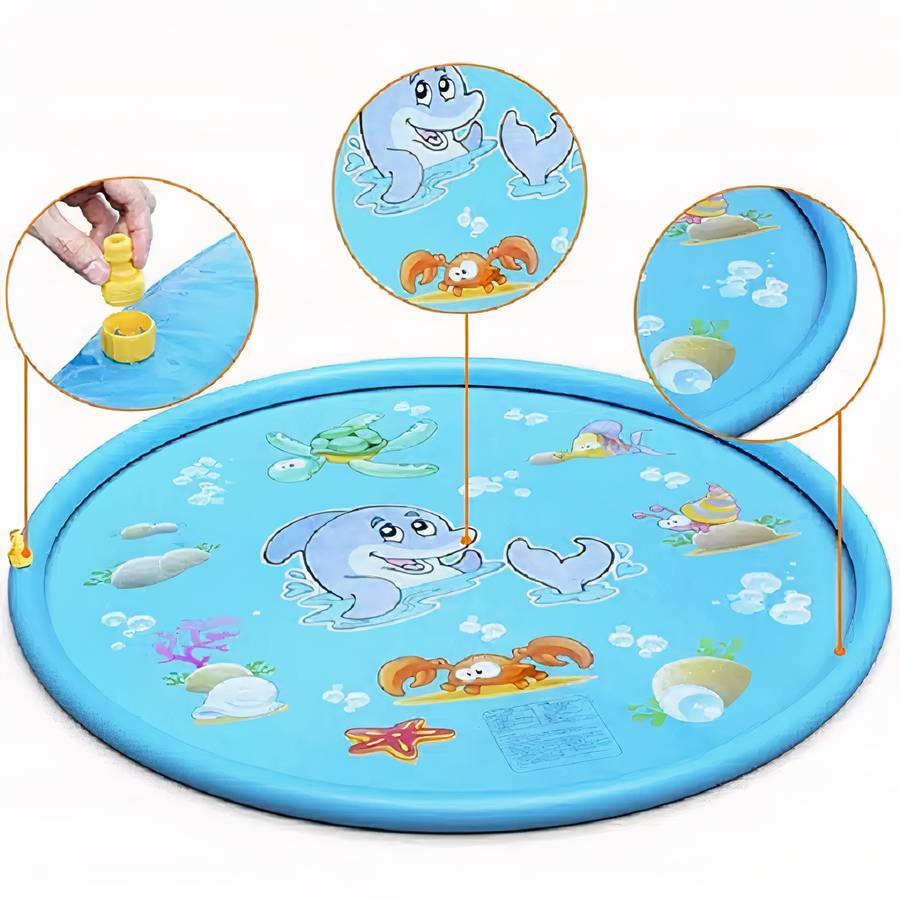 Tapis de jeu pulvérisateur d’eau gonflable pour enfant