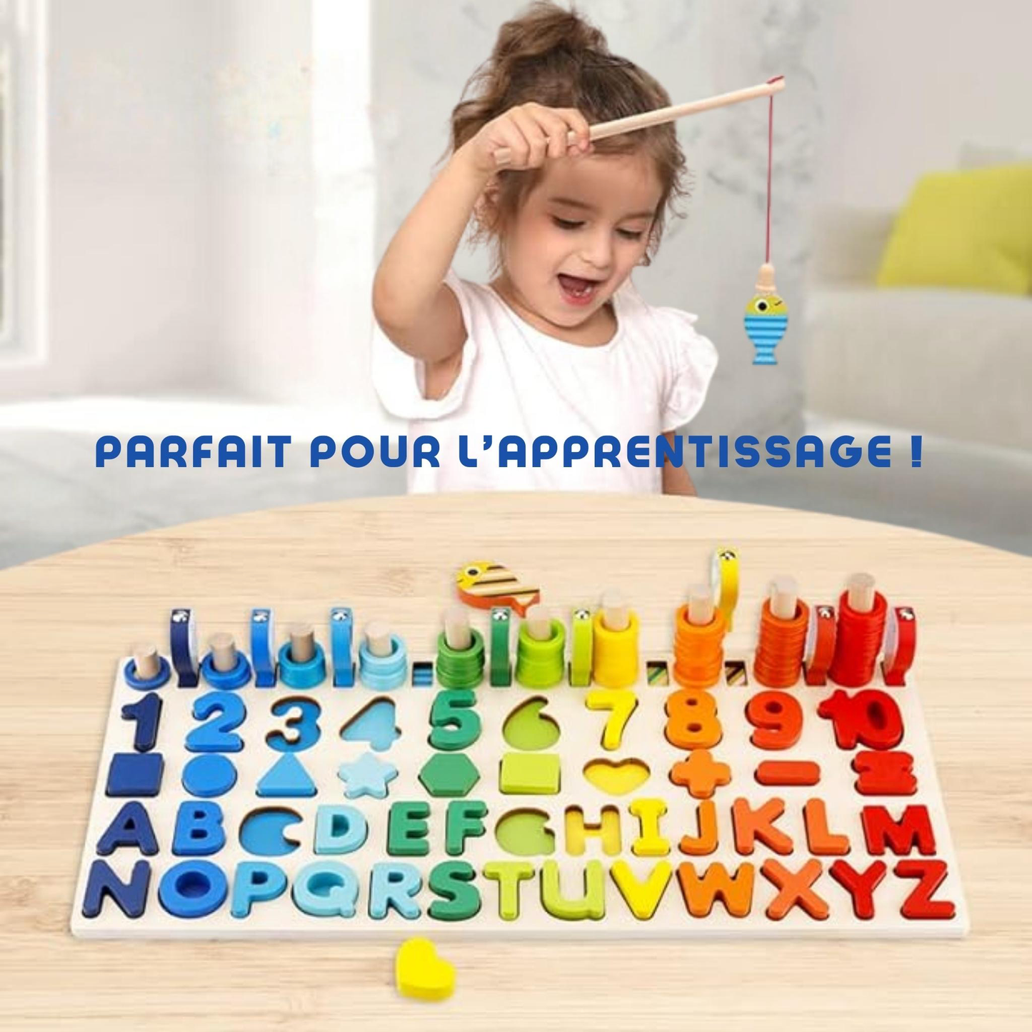 Puzzle Montessori en Bois - Le Jeu Éducatif pour l'Éveil des Enfants