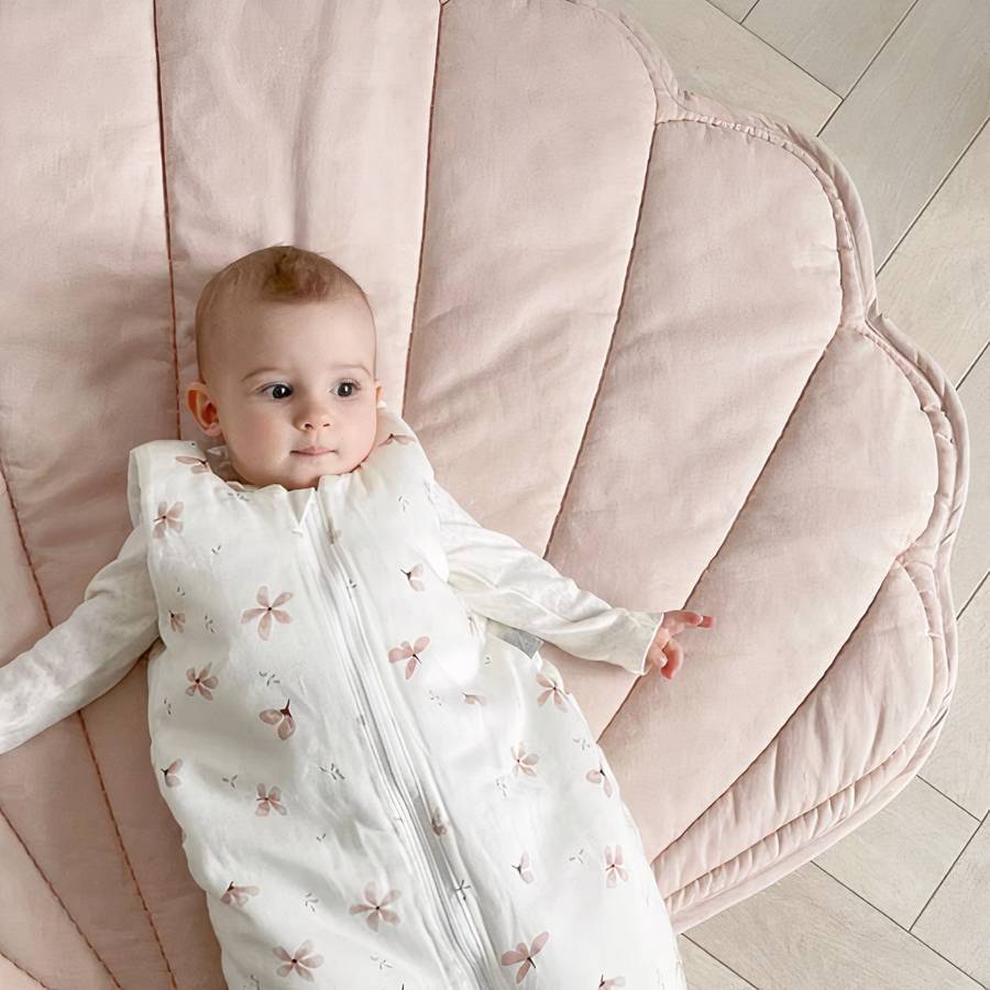 Tapis de sol bébé tout doux en forme de coquille