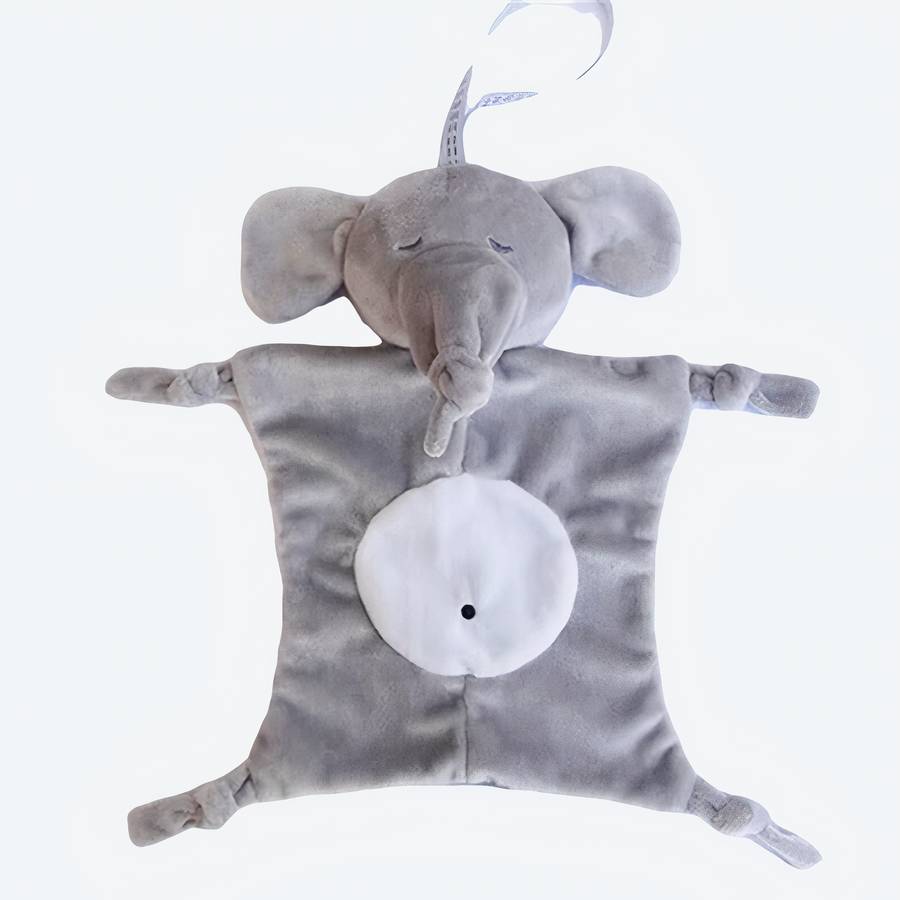 Doudou éléphant en peluche pour bébés