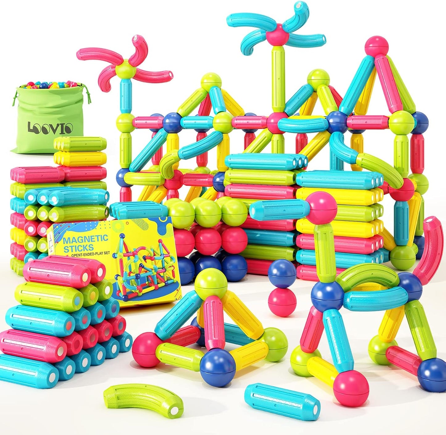 Jeu de Construction Magnétique pour Enfant