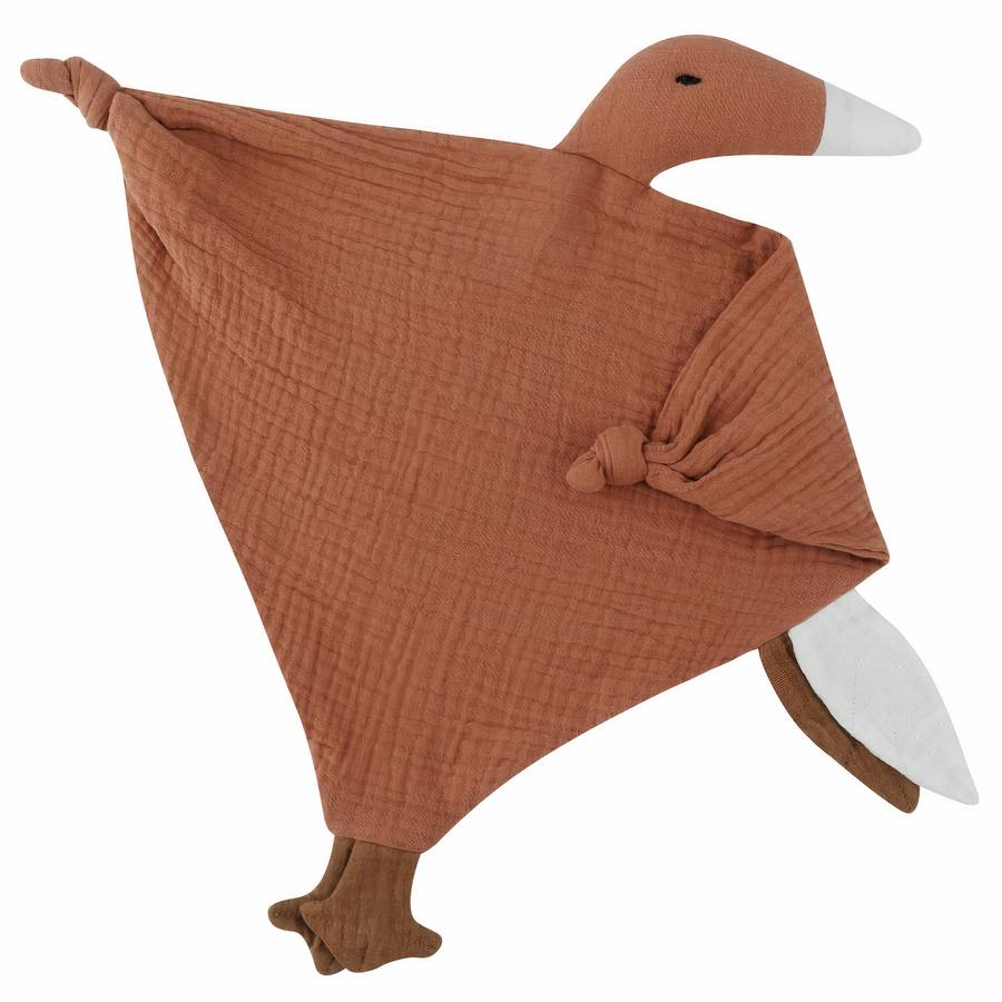 Doudou bébé canard mignon en coton pour filles et garçons