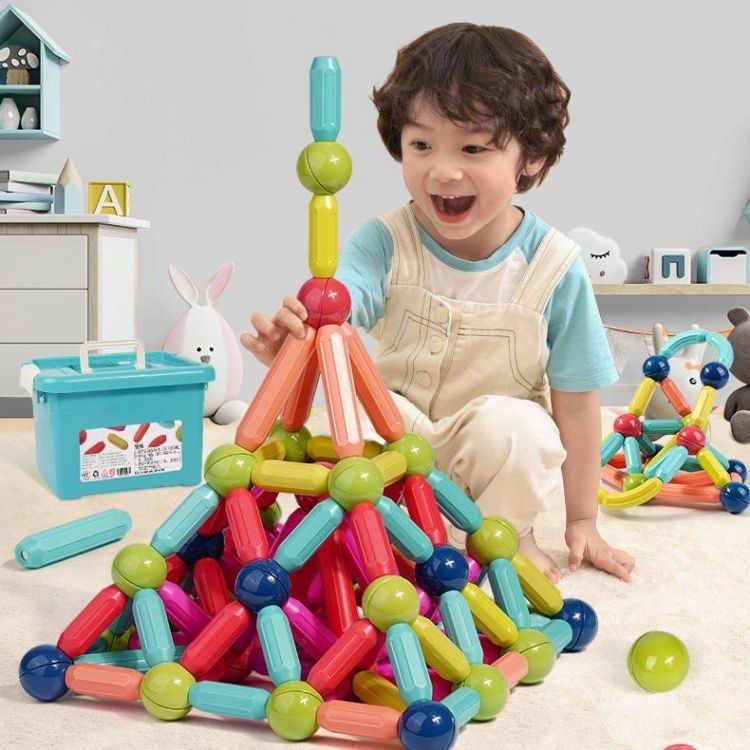 Jeu de Construction Magnétique pour Enfant