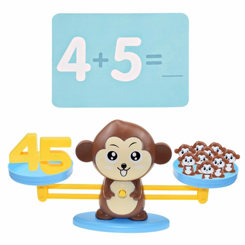 Jeu de Mathématiques Balance Singe Montessori