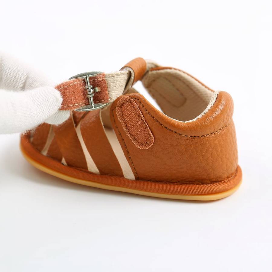 Sandales en cuir souple pour bébés