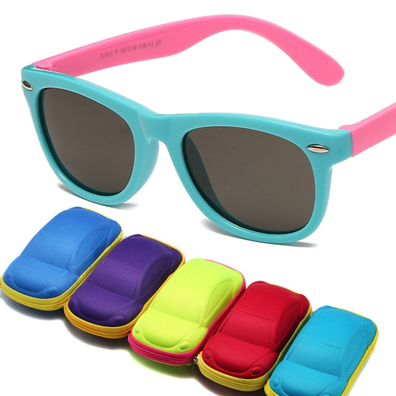 Lunettes de Soleil Polarisées Enfant avec Étui