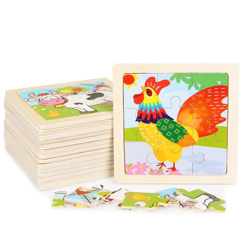 Puzzles en Bois pour Enfant 10 pièces